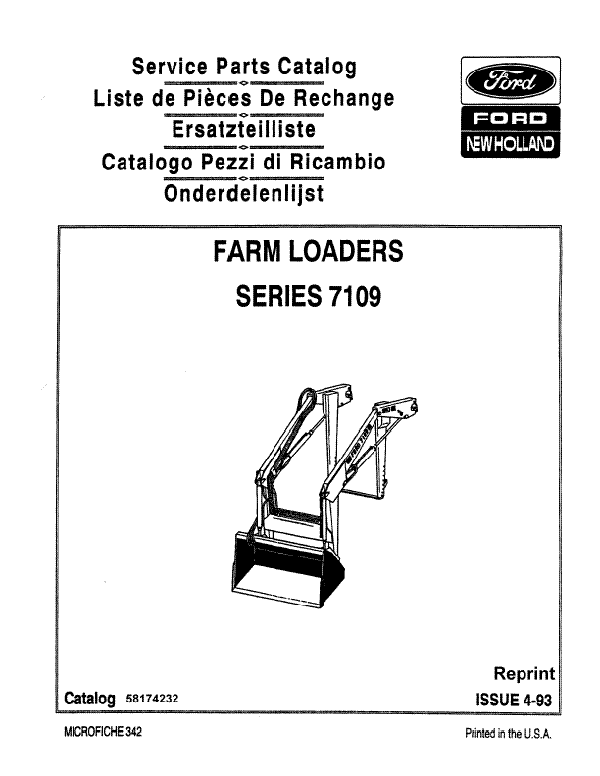 Ford 7109 Loader - Parts Catalog