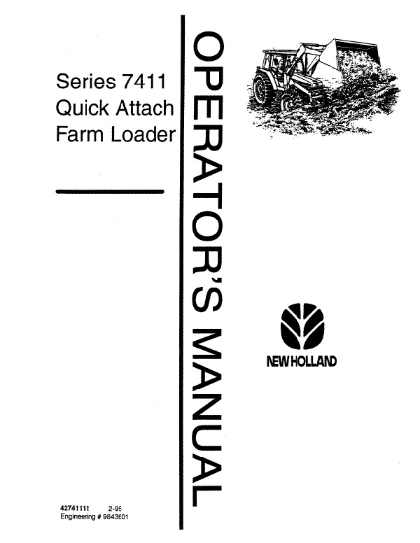 Ford 7411 Loader Manual