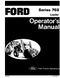 Ford 768 Loader Manual