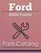 Ford 8000 Tractor - Parts Catalog Cover