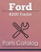 Ford 8200 Tractor - Parts Catalog Cover