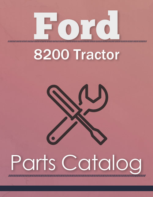 Ford 8200 Tractor - Parts Catalog Cover