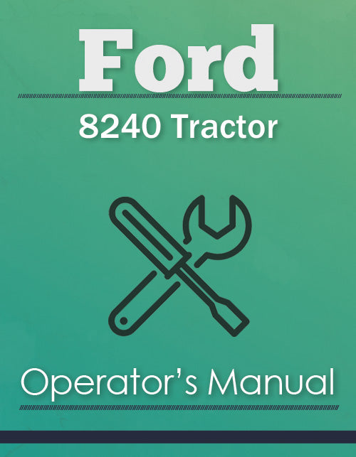 Ford 8240 Tractor Manual Cover