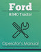Ford 8340 Tractor Manual Cover