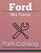 Ford 981 Tractor - Parts Catalog Cover