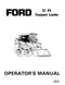 Ford CL-45 Skid-Steer Manual
