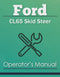 Ford CL65 Skid Steer Manual Cover