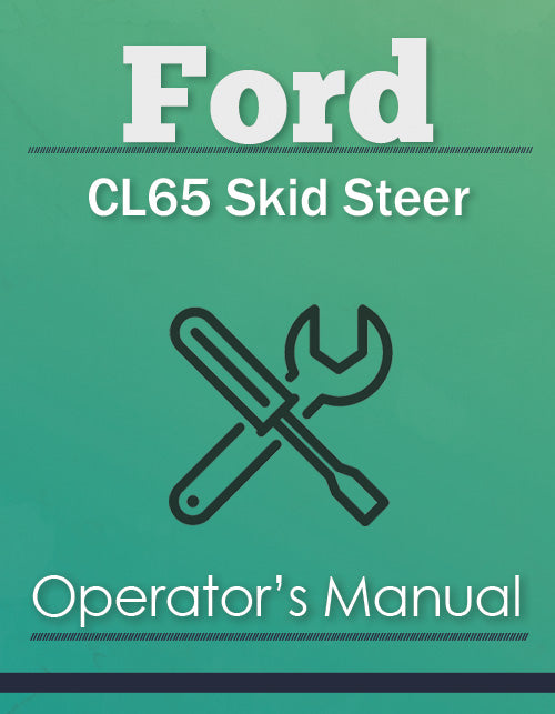 Ford CL65 Skid Steer Manual Cover