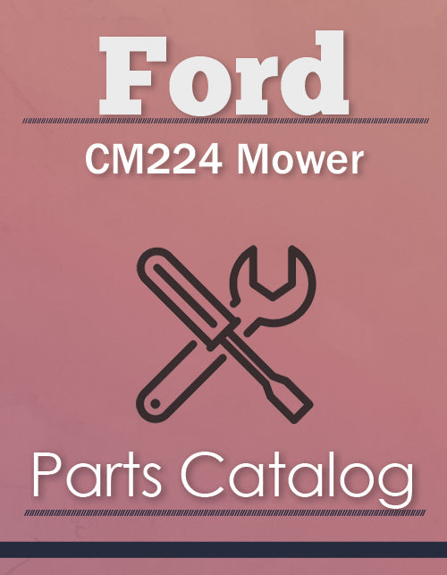 Ford CM224 Mower - Parts Catalog Cover