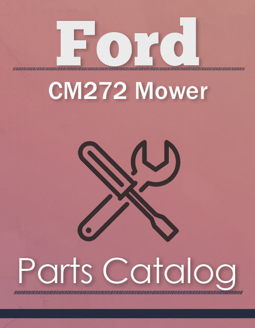 Ford CM272 Mower - Parts Catalog Cover