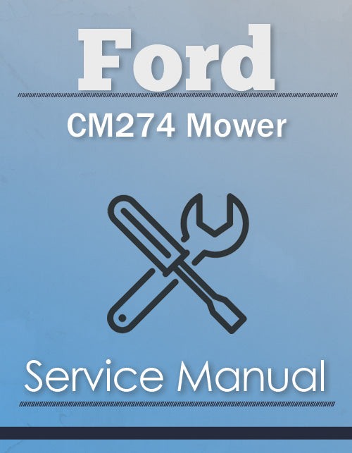 Ford CM274 Mower - Service Manual Cover