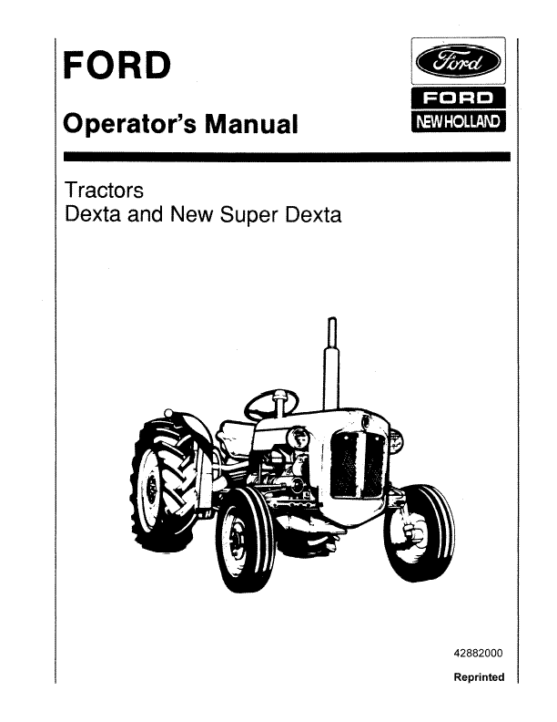 Ford Dexta Tractor Manual | Farm Manuals Fast