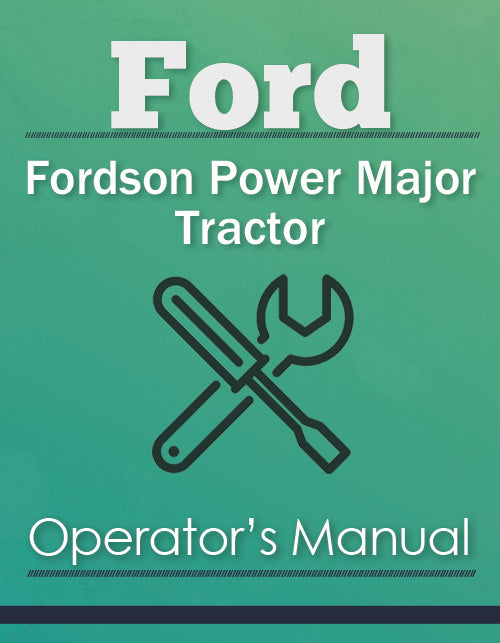Ford Fordson Power Major Tractor Manual Cover