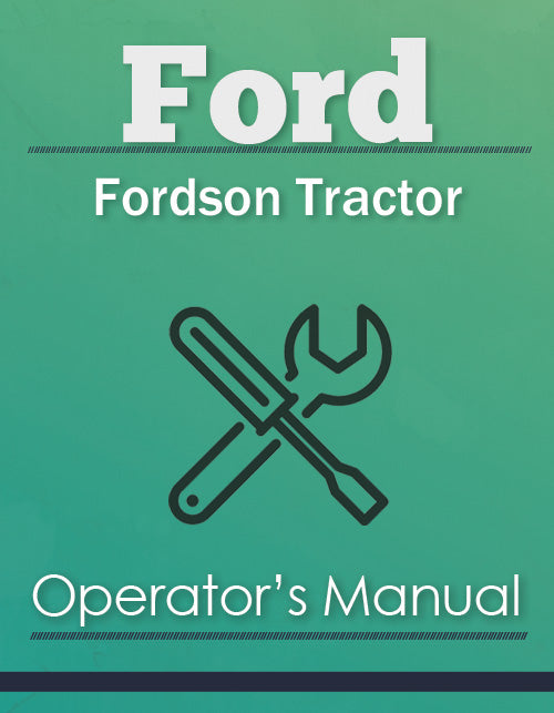 Ford Fordson Tractor Manual Cover