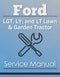 Ford LGT, LY, and LT Lawn & Garden Tractor - Service Manual Cover