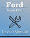Ford Model T Car - Service Manual Cover