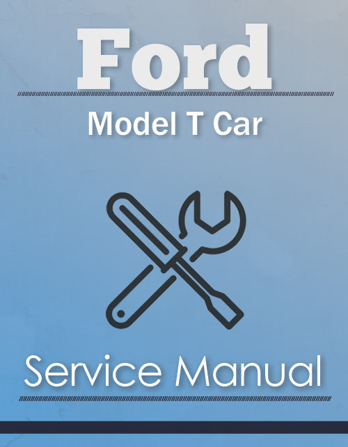 Ford Model T Car - Service Manual Cover