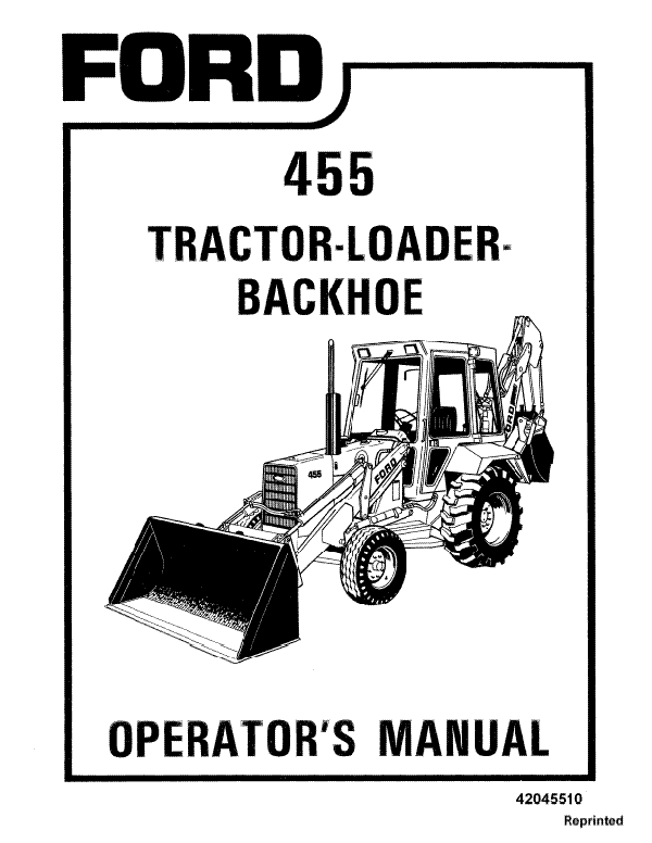 Ford 455 Tractor-Loader-Backhoe Manual