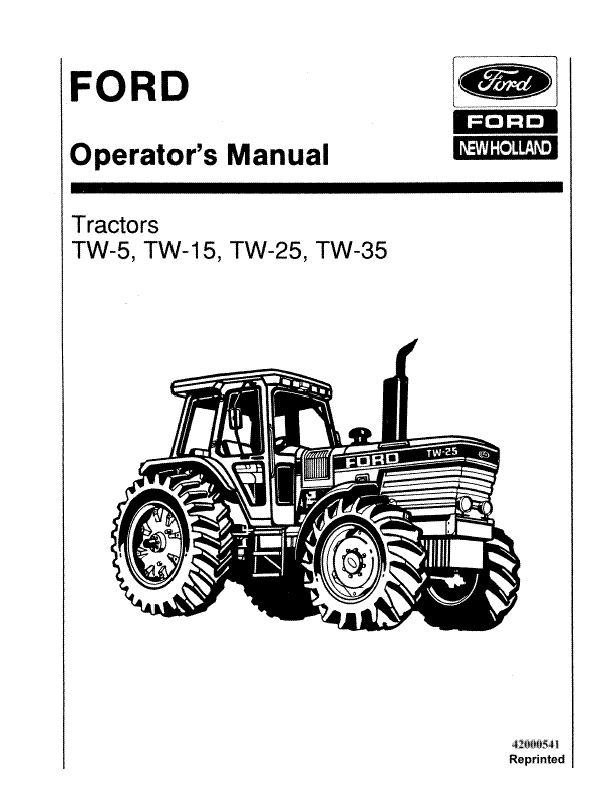 Ford TW-5, TW-15, TW-25, TW-35, and TW-35II Manual