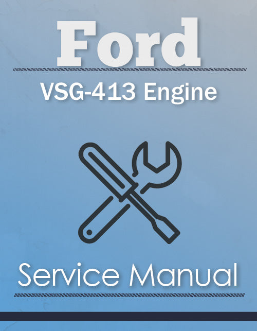 Ford VSG-413 Engine - Service Manual Cover