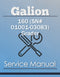 Galion 160 (SN# 01001-03083) Grader - Service Manual Cover