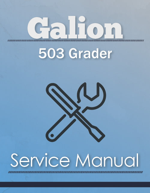 Galion 503 Grader - Service Manual Cover