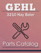 Gehl 3210 Hay Baler - Parts Catalog Cover