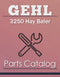 Gehl 3250 Hay Baler - Parts Catalog Cover