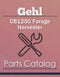 Gehl CB1250 Forage Harvester - Parts Catalog Cover