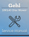 Gehl DM140 Disc Mower - Service Manual Cover