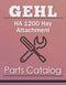 Gehl HA 1200 Hay Attachment - Parts Catalog Cover
