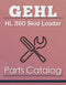 Gehl HL 360 Skid Loader - Parts Catalog Cover