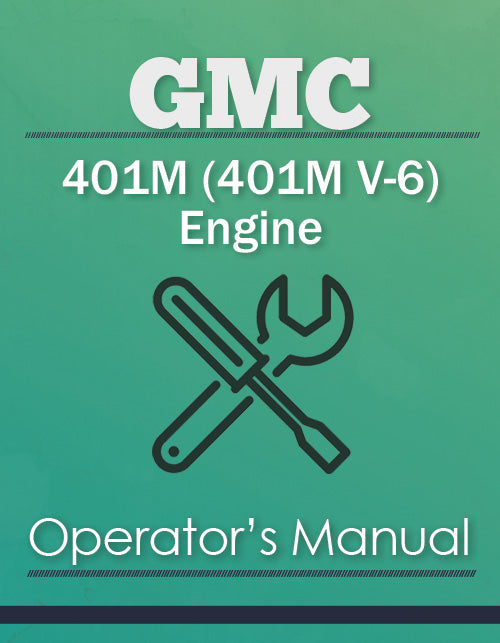 GMC 401M (401M V-6) Engine Manual Cover