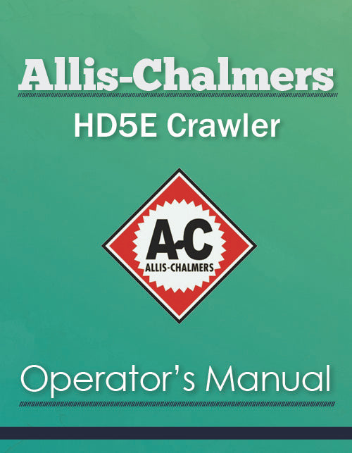 Allis-Chalmers HD5E Crawler Manual