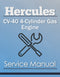 Hercules CV-40 4-Cylinder Gas Engine - Service Manual Cover