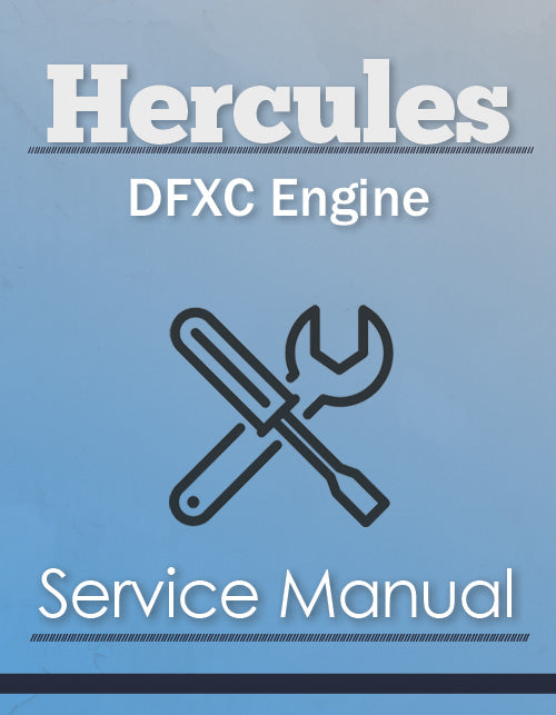 Hercules DFXC Engine - Service Manual Cover