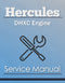 Hercules DHXC Engine - Service Manual Cover