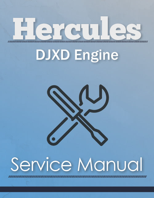 Hercules DJXD Engine - Service Manual Cover