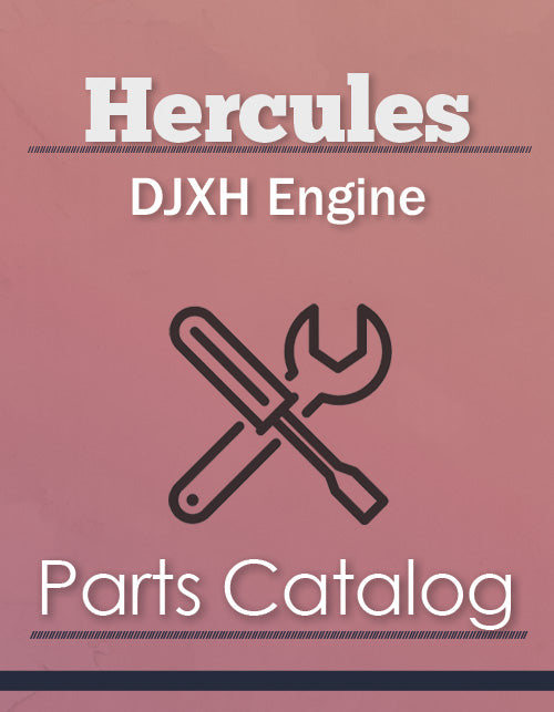 Hercules DJXH Engine - Parts Catalog Cover