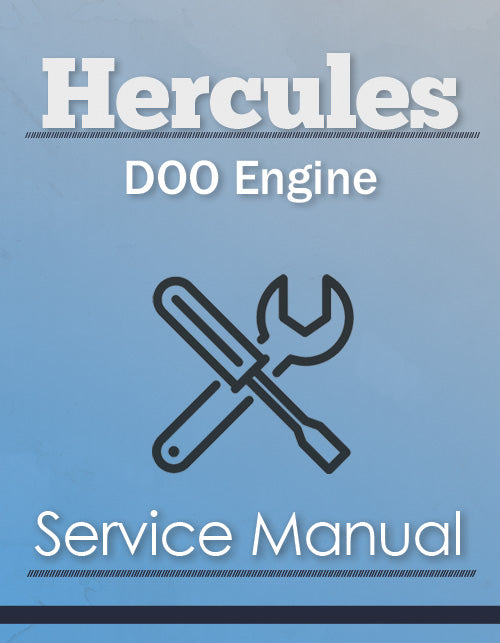 Hercules DOO Engine - Service Manual Cover