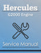 Hercules G2000 Engine - Service Manual Cover