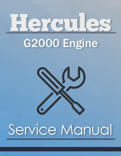 Hercules G2000 Engine - Service Manual Cover