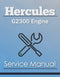 Hercules G2300 Engine - Service Manual Cover