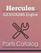 Hercules G2300X285 Engine - Parts Catalog Cover