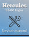 Hercules G3400 Engine - Service Manual Cover