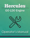 Hercules GO-130 Engine Manual Cover