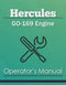 Hercules GO-169 Engine Manual Cover