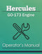 Hercules GO-173 Engine Manual Cover