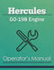 Hercules GO-198 Engine Manual Cover