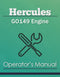 Hercules GO149 Engine Manual Cover